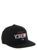 Willy Chavarria Black Polyester Baseball Cap