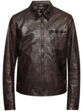 Dolce & Gabbana zipped leather jacket