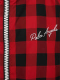 Palm Angels buffalo-check side-stripe jacket