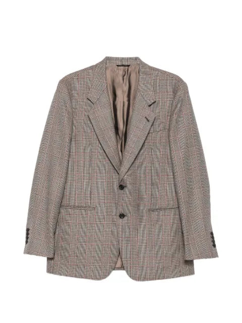 Reveres 1949 Prince of Wales check single-breasted blazer