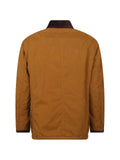 Fay corduroy-collar lobster-clasp jacket