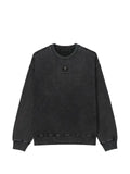 FIVE CM acid-wash logo-embroidered sweater