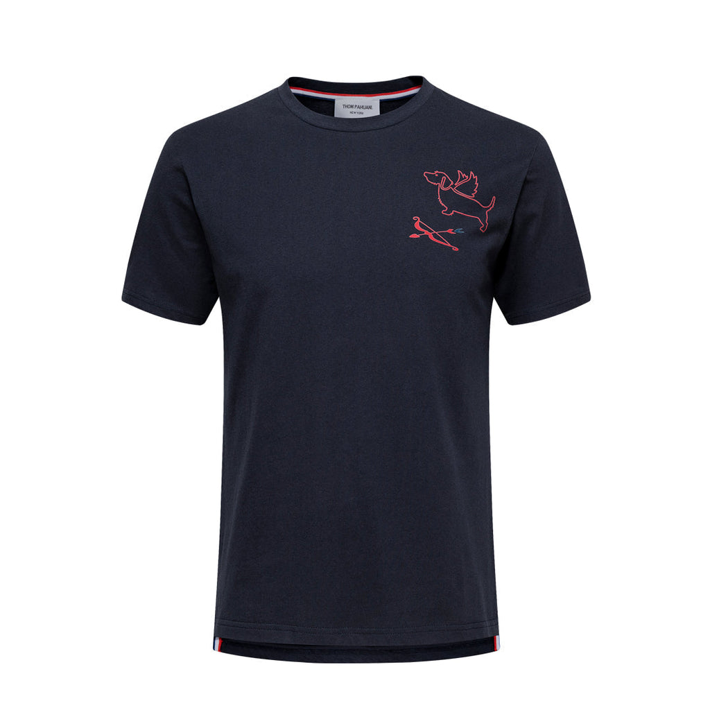 Men's Classic Four-Bar Puppy Dog T-Shirt - 100% Cotton Made in Japan | Thom Browne