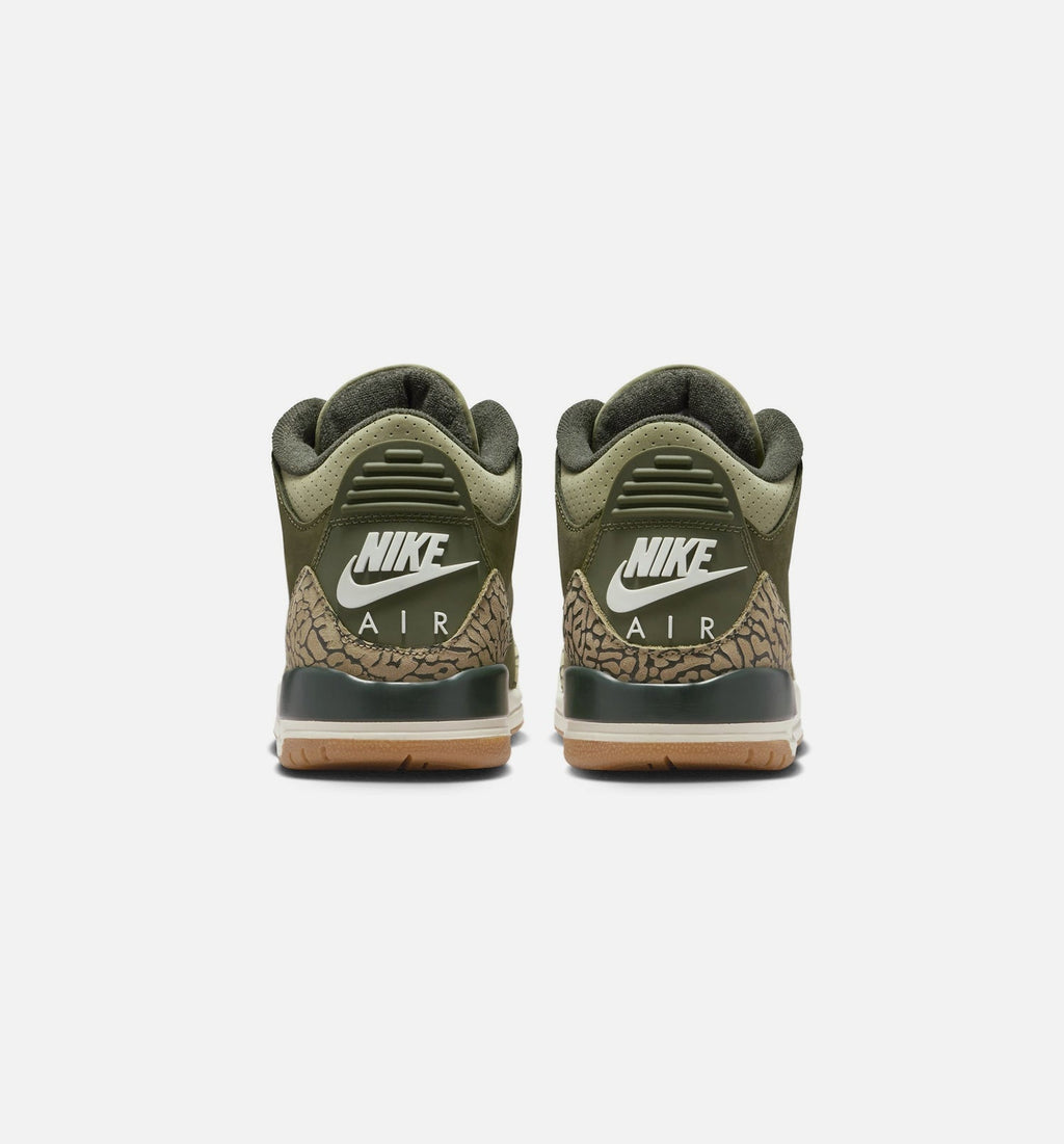 Air Jordan 3 Retro Medium Olive Grade School Lifestyle Shoe - Medium Olive/Sequoia/Neutral Olive/Sail