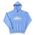 Corteiz Alcatraz Island Heavyweight Hoodie Light blue