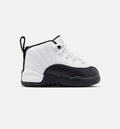 Air Jordan 12 Retro Taxi Infant/Toddler Lifestyle Shoe - White/Black/Taxi