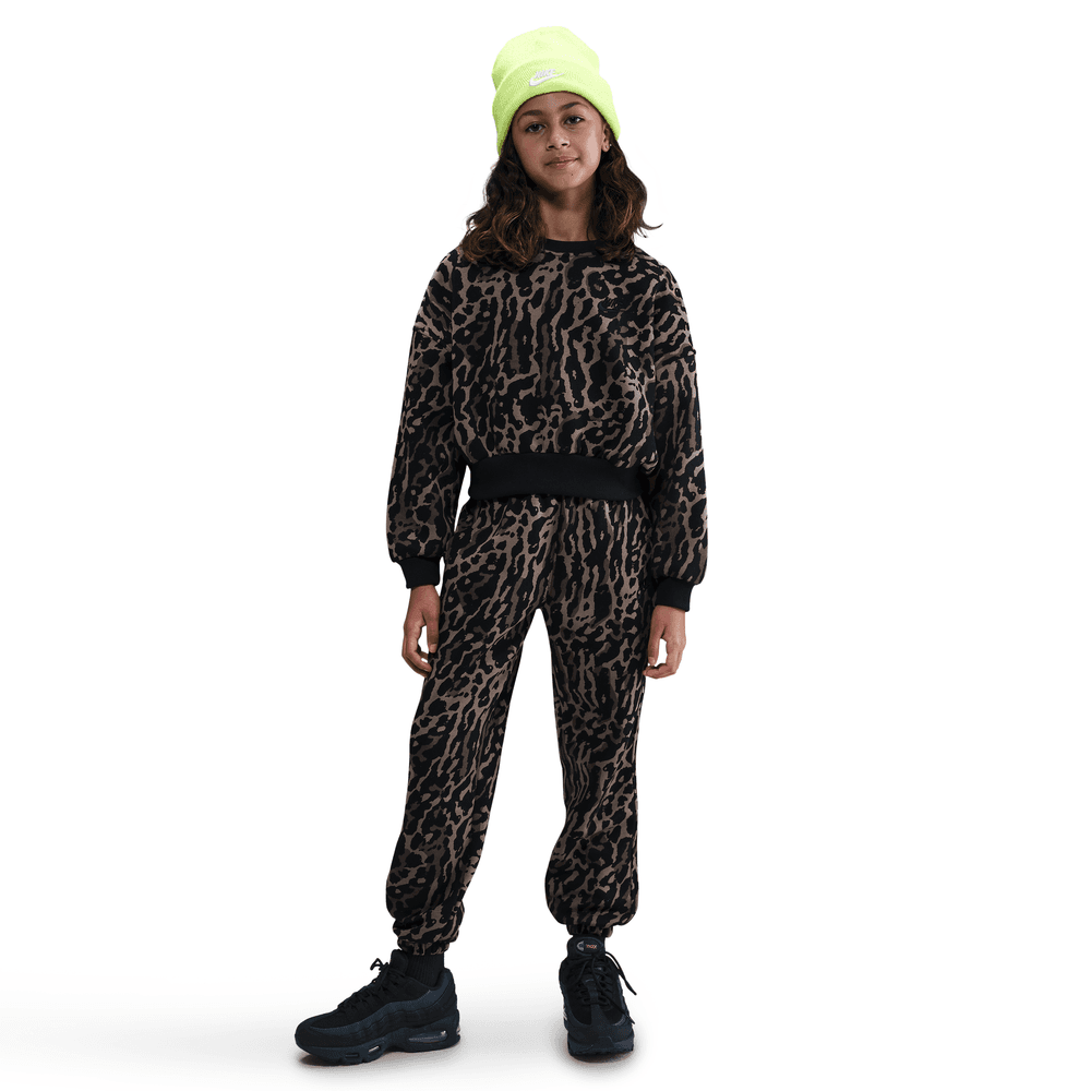 Kids Nike Club Fleece Loose Pant All Over Print