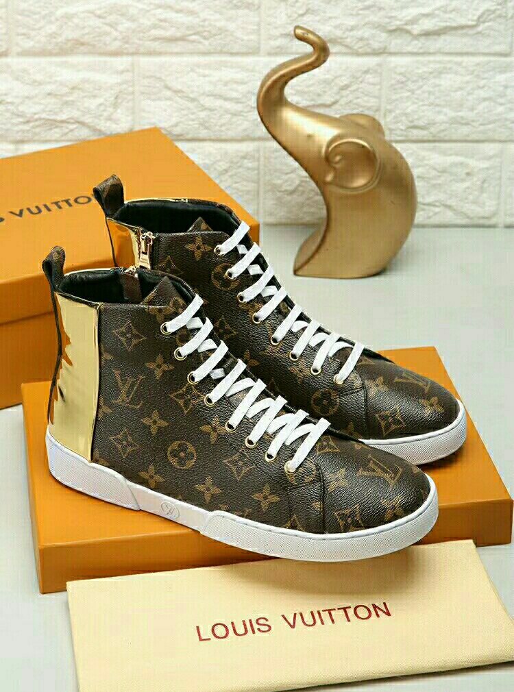 Louis Vuitton Monogram High-Top Sneakers