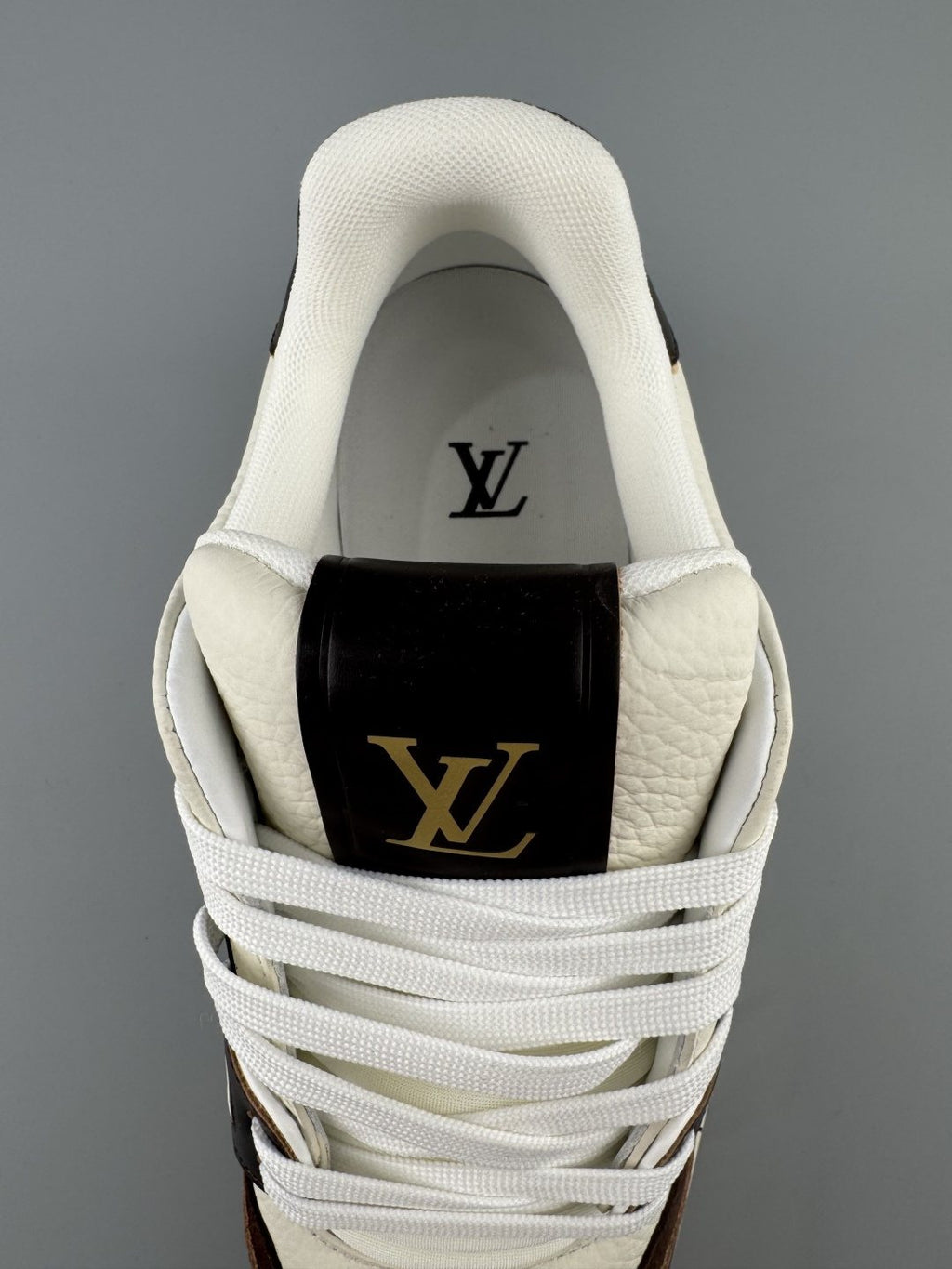Louis Vuitton Men's White & Black Low-Top Sneakers